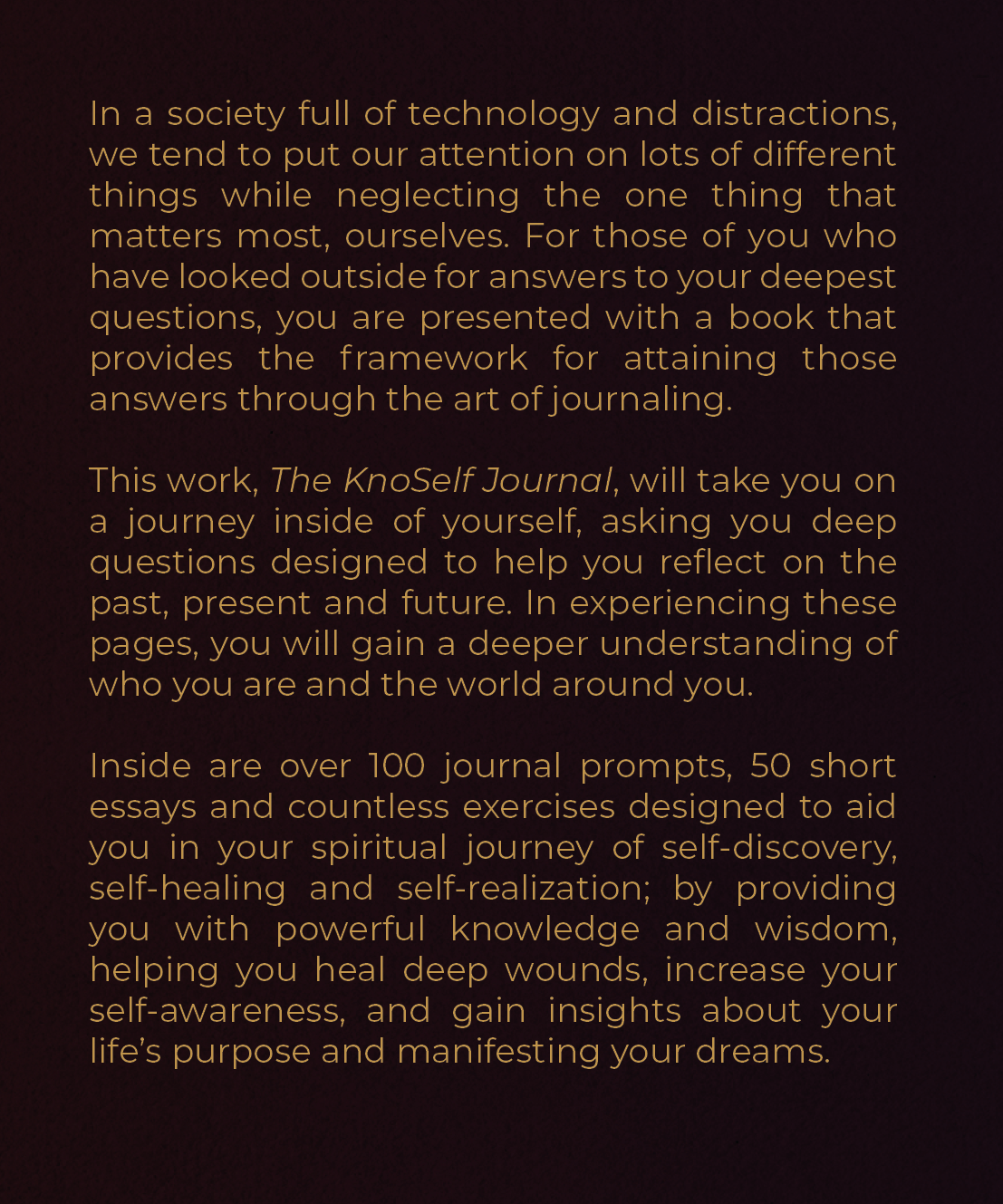 The KnoSelf Journal